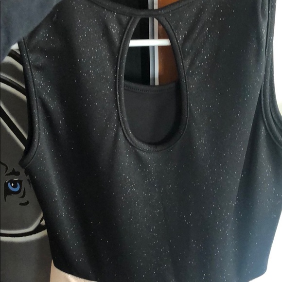 Size 3 sparkly black/nude formal homecoming dress - Picture 3 of 4